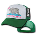 Cuglog 5 Panel California Love Foam Trucker Baseball Hat Cap California Bear-Kelly-