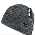 Cuglog Beanies Sweater Sailor Cuffed Cable Knit Hats Caps Warm Winter-Black/White-