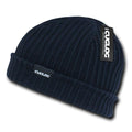 Cuglog Beanies Sailor Cuffed Cable Rib Double Knit Skull Cap Warm Winter-Navy-