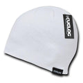 Cuglog Lhotse Ribbed Knit Beanies Snowboard Ski Skull Hat Cap Warm Winter Unisex-White-