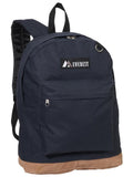 Everest Backpack Book Bag - Back to School Suede Bottom-Navy-