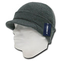 Decky Beanies Gi Caps Hats Visor Ski Thick Warm Winter Skully Unisex-Heather Charcoal-