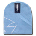 Decky Chopper Biker Iron Cross Logo Beanies Caps Hats Ski Skull Warm Winter-Powder/White-