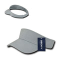 Decky Kids Size 100% Cotton Visors Sports Beach Outdoors Boys Girls Hook & Loop-Grey-