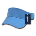 Decky Kids Size 100% Cotton Visors Sports Beach Outdoors Boys Girls Hook & Loop-Sky-