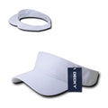 Decky Kids Size 100% Cotton Visors Sports Beach Outdoors Boys Girls Hook & Loop-White-