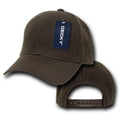 Decky Kids Size Boys Girls Pro Style Baseball Hats Caps Snapback Solid Colors-BROWN-