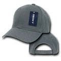 Decky Kids Size Boys Girls Pro Style Baseball Hats Caps Snapback Solid Colors-CHARCOAL-