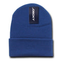 Decky Long Beanies Cuffed Knit Ski Snowboard Cap Hat Snug Warm Winter-Lt Navy-