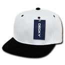 Decky Lot Of 25 Blank Flat Bill Snapback Caps Hats Solid Two Tone Wholesale Lots!!- 10 image