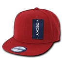 Decky Lot Of 25 Blank Flat Bill Snapback Caps Hats Solid Two Tone Wholesale Lots!!- 4 image