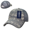 Decky Relaxed Camo 6 Panel Pre Curved Bill Trucker Baseball Caps Hats-ACU-