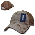 Decky Relaxed Camo 6 Panel Pre Curved Bill Trucker Baseball Caps Hats-DES-