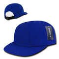 Decky Retro Flat Bill Performance 5 Panel Mesh Racer Caps Hats Unisex-Royal-