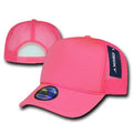 Decky Solid Plain Neon Foam Mesh Trucker Hats Caps Snapback Unisex-NEON PINK-