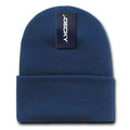 Decky Warm Winter Classic Beanies Cuffed Knit Ski Snowboard Skull Caps Hats Snug-KC-Navy-