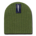 Decky Winter Beanies For Baby Toddlers Kids Youth Cable Knit Soft Stretchy-Olive-