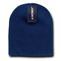 Decky Winter Warm Beanies Short Knitted Skull Ski Caps Hats Unisex-Navy-