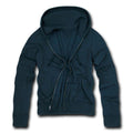 Decky Zip Up Hoody Hoodie Solid Sweatshirt Mens Women Unisex-Navy-Medium-