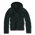 Decky Zip Up Hoody Hoodie Solid Sweatshirt Mens Women Unisex-Black-Small-