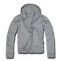 Decky Zip Up Hoody Hoodie Solid Sweatshirt Mens Women Unisex-Heather Grey-Small-