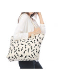 Empire Cove Designer Printed Cotton Canvas Tote Bags Reusable Beach Shopping-Birds-
