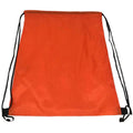 Drawstring Rucksack Sack Cinch Tote Storage Bag Sack For Gym Traveling Work School Adults Kids-Orange-
