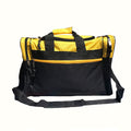 Duffle Bags Carry-on Travel Sports Luggage Shoulder Strap Gym 17 inch-GOLD / BLACK-