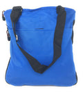 Expandable Zippered Reusable Grocery Shopping Tote Bags With Gusset 16inch-Royal-