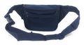 Fanny Pack Purse Travel Pouch Money Passport Id Zipper Waist Belt Bag 3 Pockets 48inch-Navy-