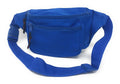 Fanny Pack Purse Travel Pouch Money Passport Id Zipper Waist Belt Bag 3 Pockets 48inch-Royal-