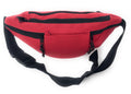 Fanny Pack Purse Travel Pouch Money Passport Id Zipper Waist Belt Bag 4 Pockets 48inch-RED-