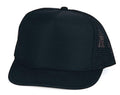 Youth Size Children Boys Girls Kids Foam Mesh 5 Panel Trucker Baseball Hats Caps-BLACK-