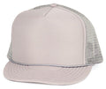 Youth Size Children Boys Girls Kids Foam Mesh 5 Panel Trucker Baseball Hats Caps-GRAY-