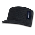 Gi Cadet Army Military Flat Top Beanies Caps Hats Ribbed Knit Visor Ski-Charcoal-