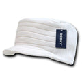 Gi Cadet Army Military Flat Top Beanies Caps Hats Ribbed Knit Visor Ski-White-