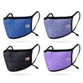 4 Pack Face Masks Adjustable Double Layer Washable Reusable Made in USA-PACK B-