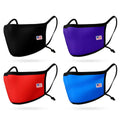 4 Pack Face Masks Adjustable Double Layer Washable Reusable Made in USA-PACK E-