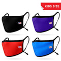 4 Pack Kids Size Face Masks Adjustable Double Layer Washable Reusable Made in USA-PACK E-