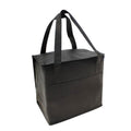 Insulated Cooler Lunch Box Bag With Foil Lining Food Water Drinks Picnic 11 X 10inch-BLACK-