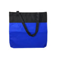 Large Reusable Grocery Shopping Totes Bags With Zipper Travel Sports Gym 16X15-Royal/Black-
