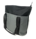Large Big Reusable Grocery Shopping Bags Totes Outer Pocket Zippered Gym Travel-Dark Grey /Black-