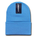 Long Cuffed Made In USA / American Beanies Watch Caps Hats Ski Winter Unisex-SKY-