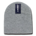 Decky Soft Beanies Gi Cuffless Watch Hats Caps Ski Skull Warm Winter-Heather Grey-