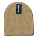 Decky Soft Beanies Gi Cuffless Watch Hats Caps Ski Skull Warm Winter-Khakhi-
