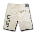 Rapid Dominance US Army Air Force Navy Marines Military Year Fleece Training Shorts-Air Force - Cream-Medium-