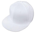 Plain Blank Solid Two Tone Retro Flat Bill Vintage 6 Panel Baseball Hats Caps-WHITE-