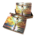 100 LOT Printed Designs Bifold Wallets In Gift Box Cash Card Id Slots Mens Womens Youth Wholesale-JESUS ON CROSS-