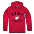 Pullover Hoodie Sweatshirt US Military Navy Air Force Army Marines Coast Guard-Marines - Cardinal-Regular-Medium