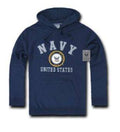 Pullover Hoodie Sweatshirt US Military Navy Air Force Army Marines Coast Guard-Navy - Navy-Regular-Small
